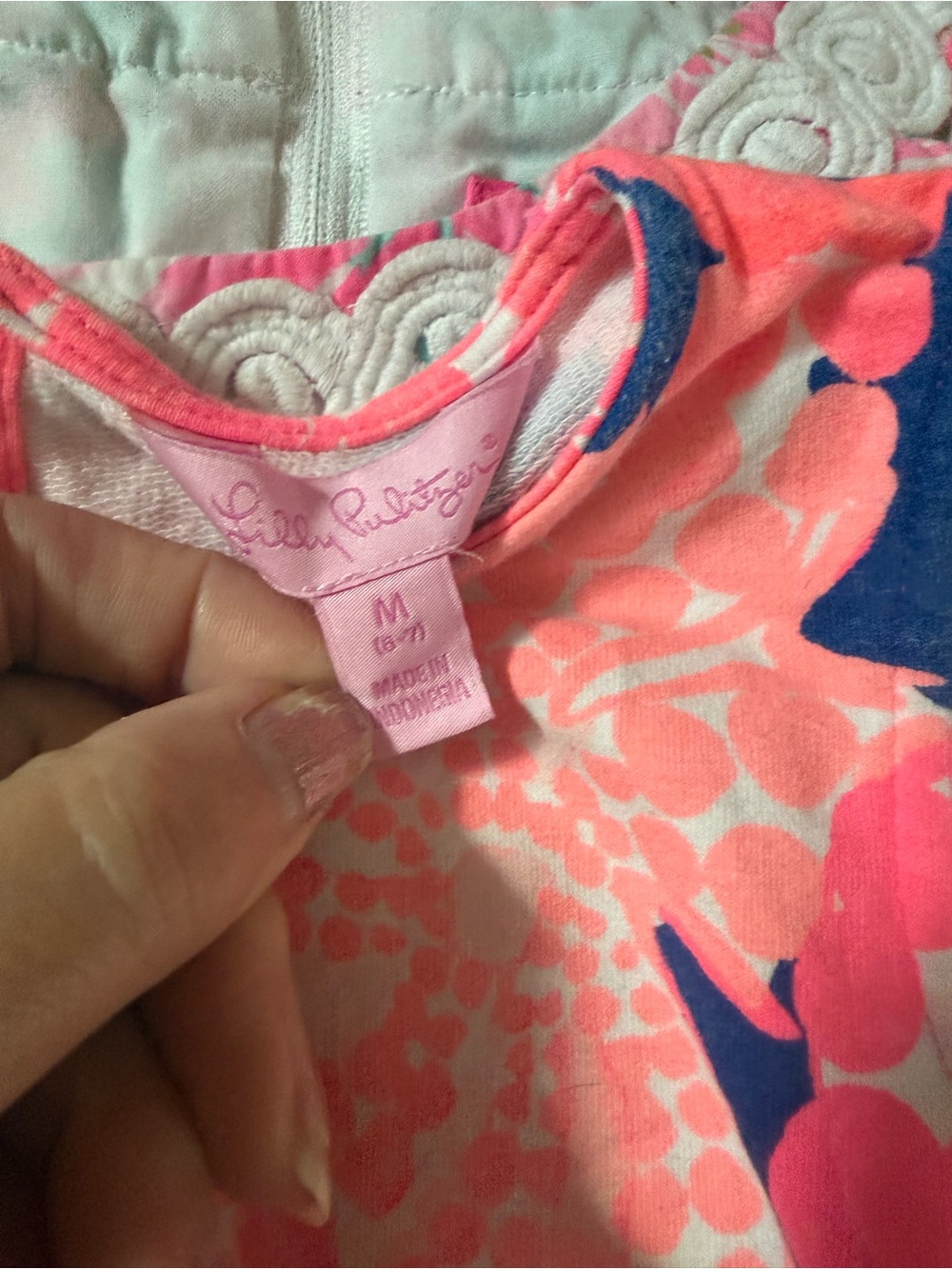 Lilly Pulitzer Coral Pink & Navy Octopus Dress